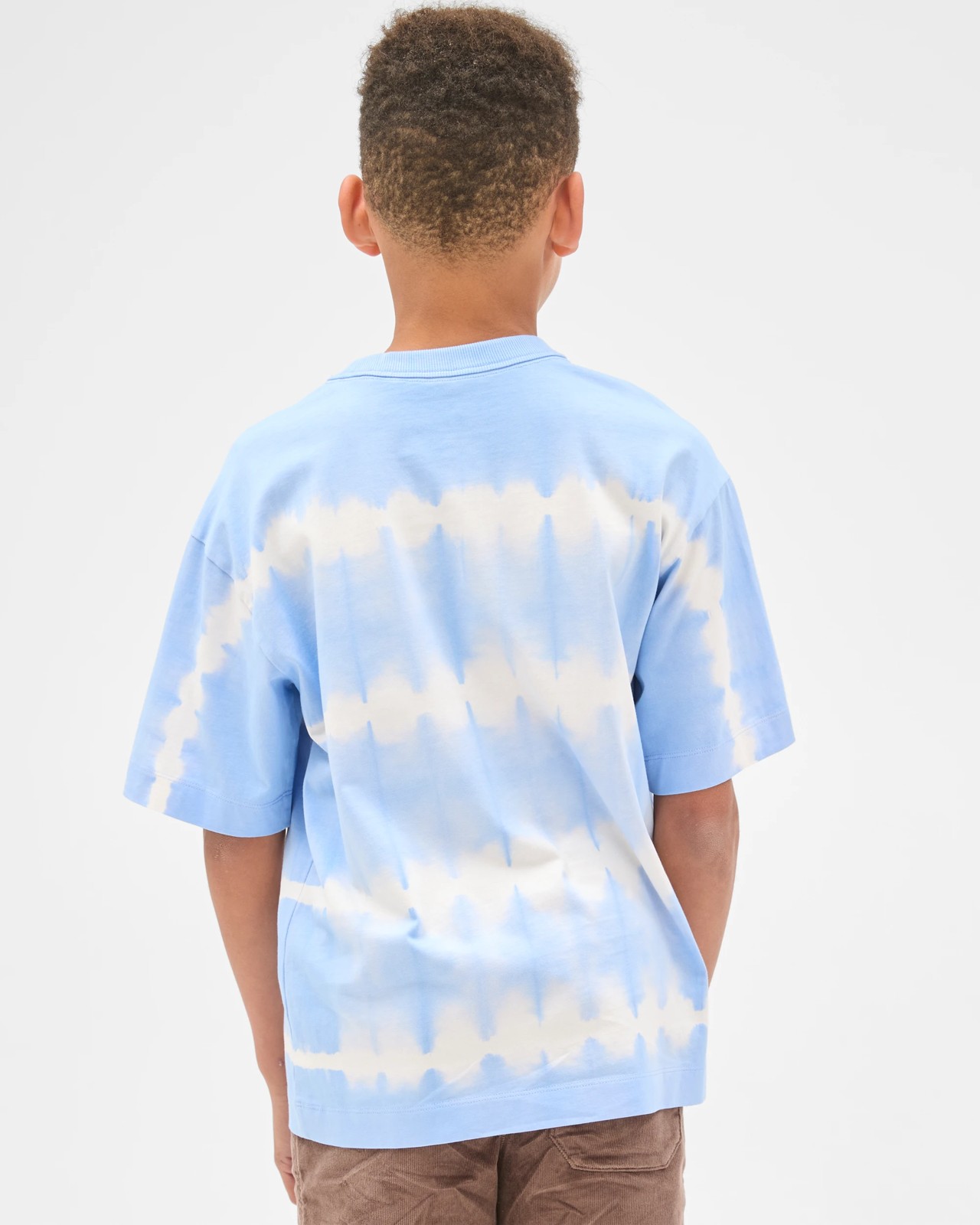 Australian Cotton Oversized Dyed Graphic T-Shirt - Blue 4 of 6