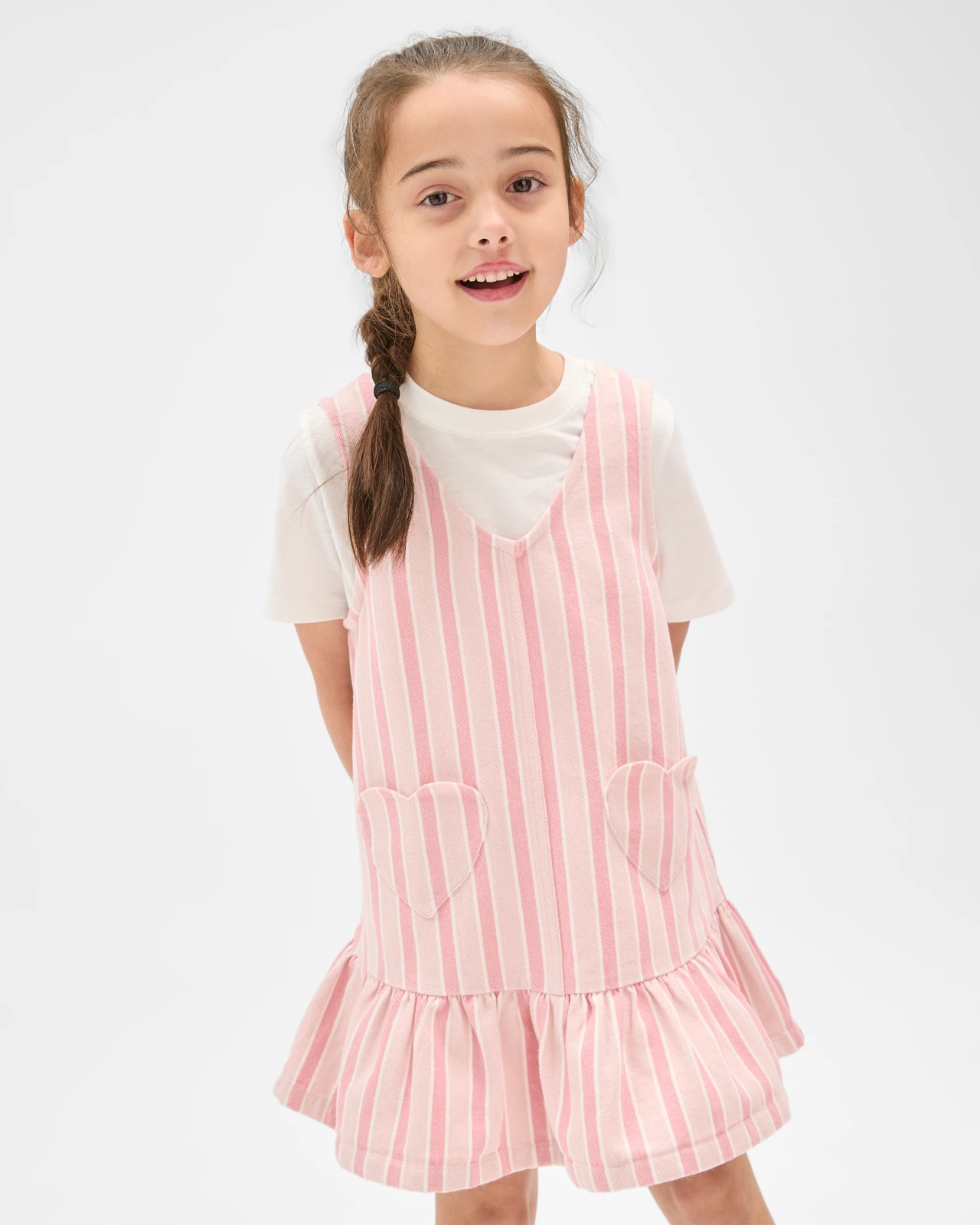 Australian Cotton Blend T-Shirt and Pinny Dress 2 Piece Set 4 of 6