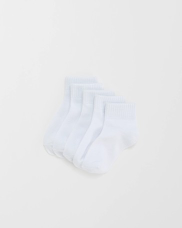 Maxx Bamboo 5 Pack School Quarter Crew Socks