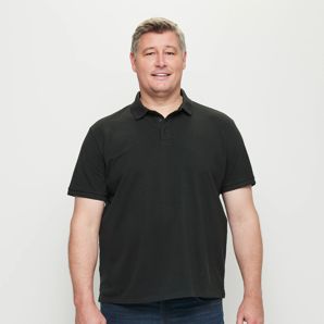 Man Plus Short Sleeve Pique Polo Shirt