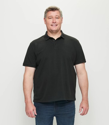 Man Plus Short Sleeve Pique Polo Shirt