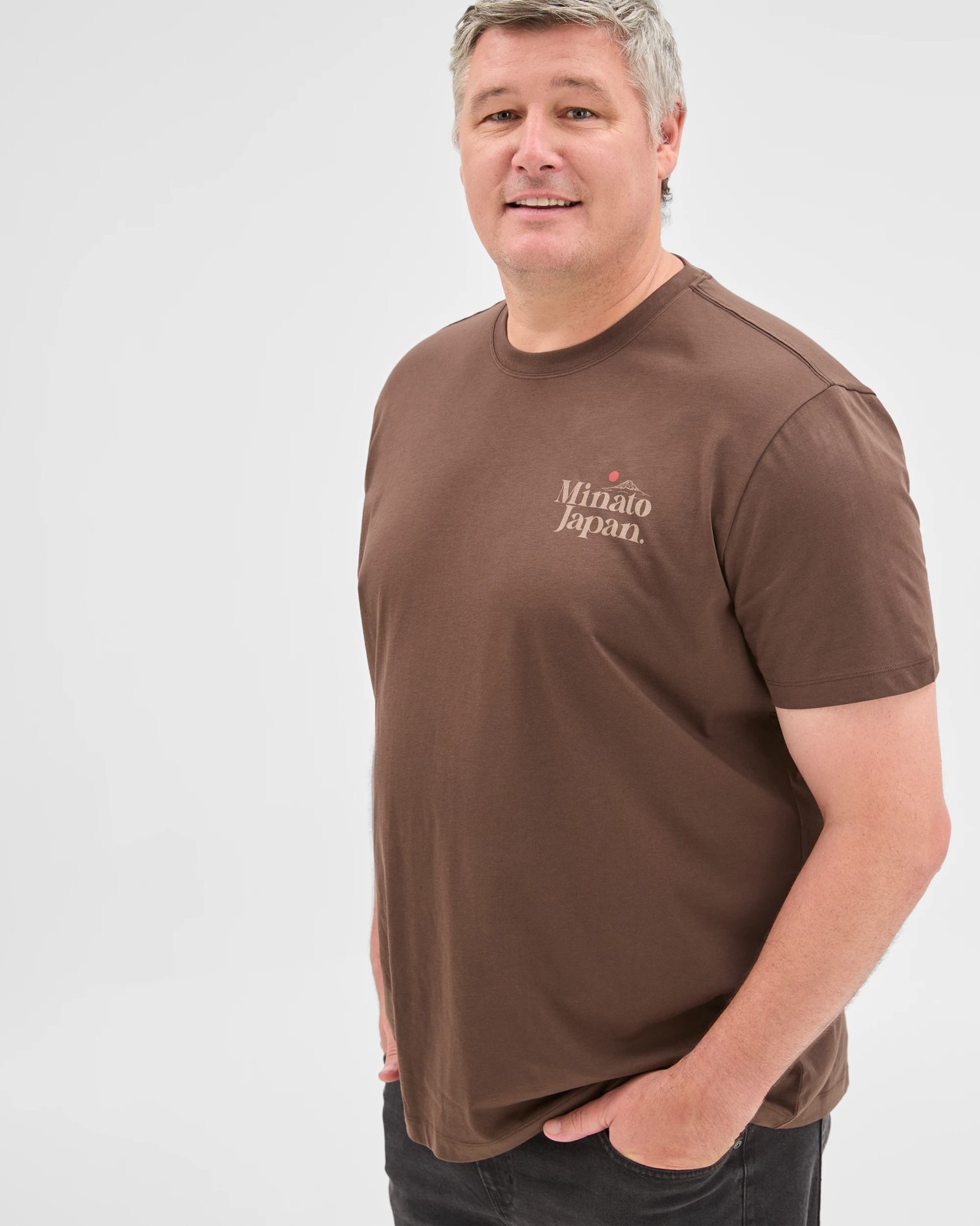 Plus Size Australian Cotton Print T-Shirt - Chocolate 3 of 5