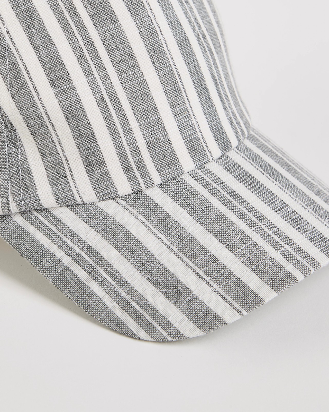 Textured Stripe Cap - Black 2 of 3