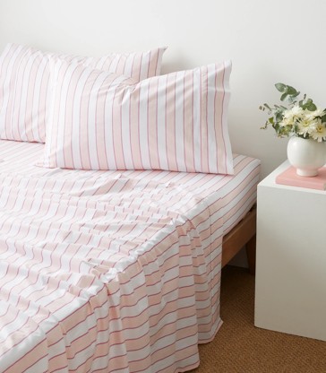 Arden Stripe Australian Cotton Stonewash Sheet Set