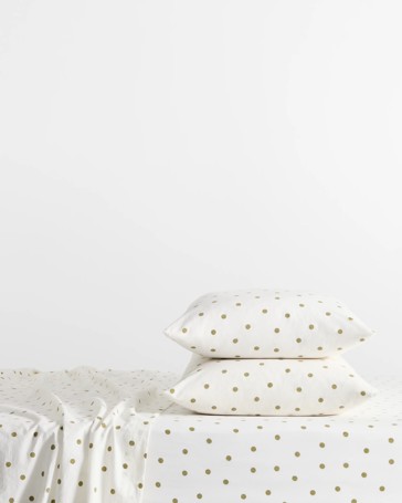 Arlo Polka Dot Stonewash 2 Pack Cotton Standard Pillowcase