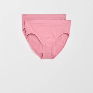 Australian Cotton Blend 2 Pack Seamfree Midi Briefs