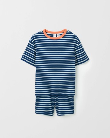 Organic Cotton Older Boys Oversized Rib Knit Pyjama Set