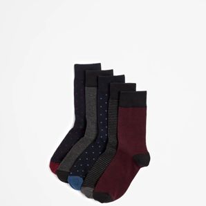 Australian Cotton Blend 5 Pack Business Crew Socks - Maxx thumbnail 2