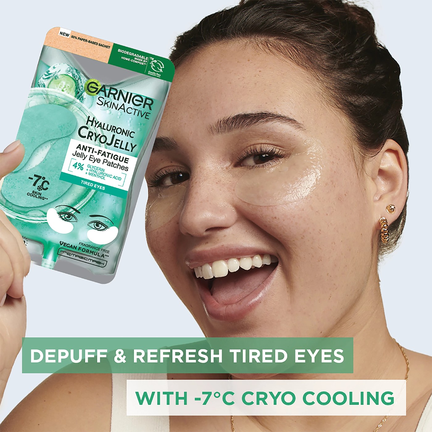 Garnier SkinActive Anti-Fatigue Jelly Eye Patches 5g - Hyaluronic CryoJelly 2 of 6