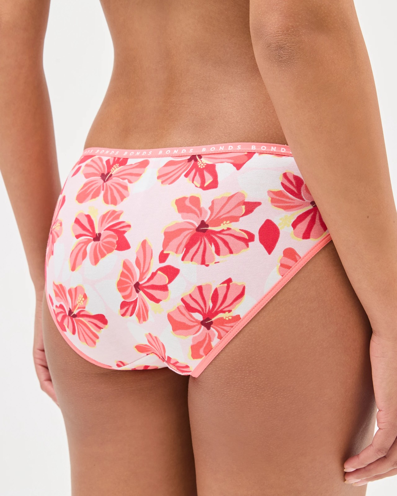 Bonds 2 Pack Hipster Bikini Briefs - Pink Hibiscus 4 of 4