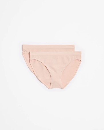 Australian Cotton Blend 2 Pack Seamfree Bikini Briefs