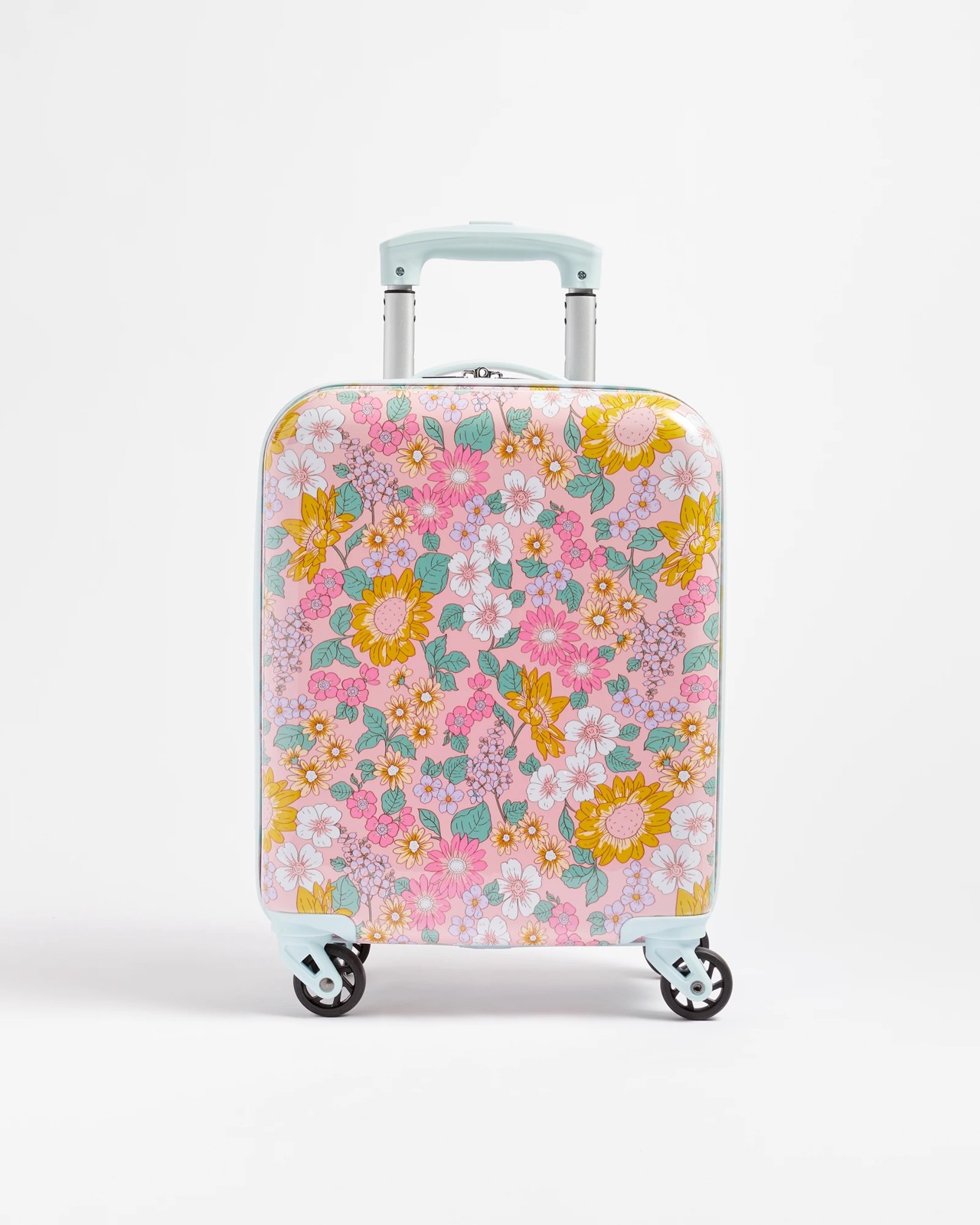 Kids Vintage Floral Wheelie Suitcase