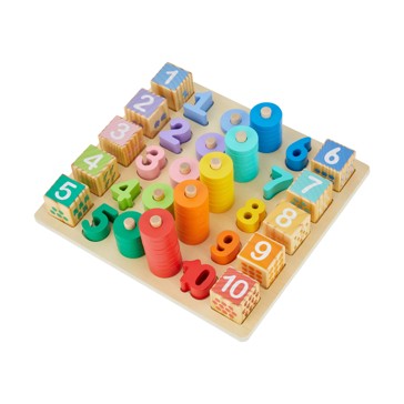 Wooden Play: Wooden Mega Stack and Count - Anko