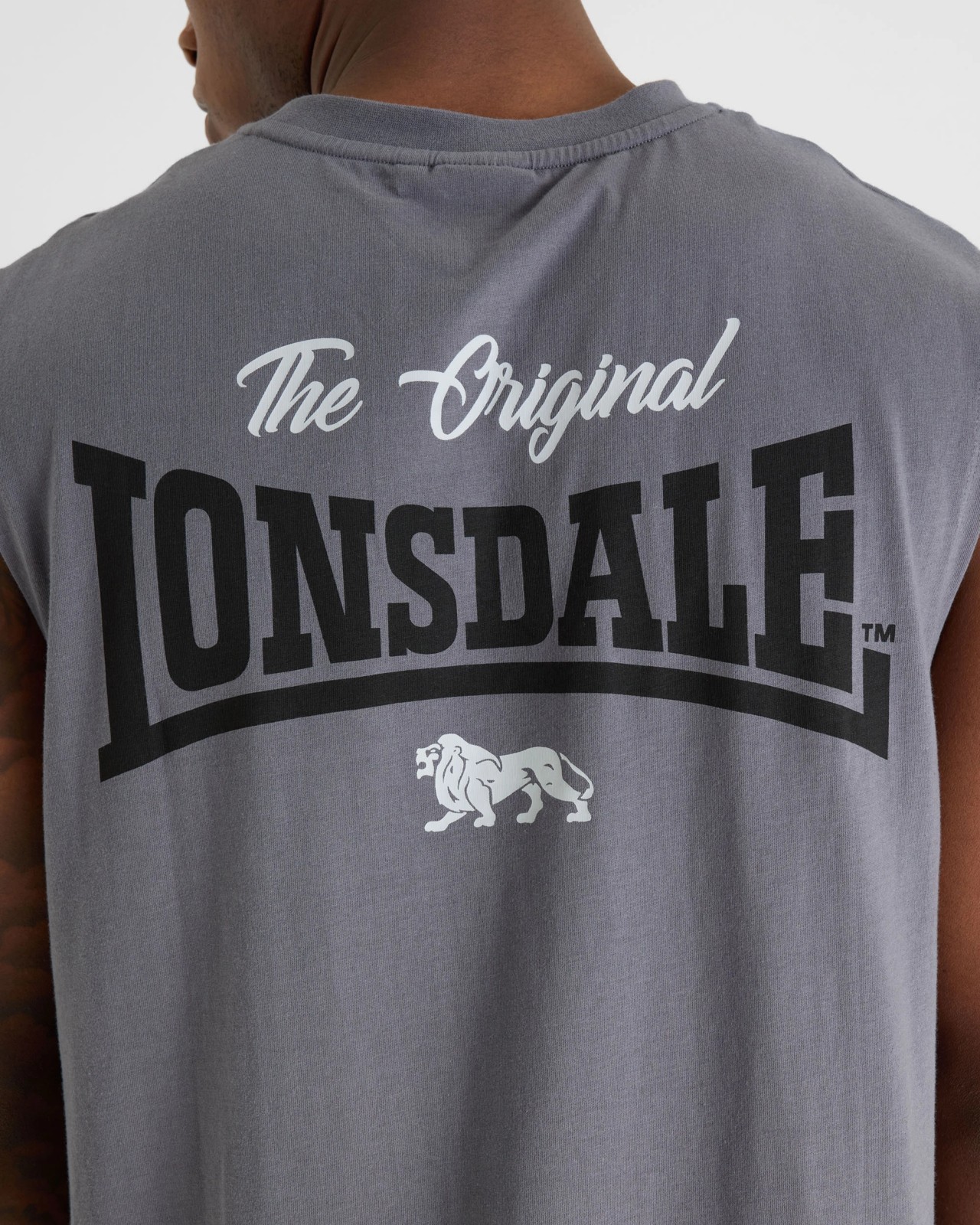 Lonsdale London Muscle Tank Top - Slate 4 of 6