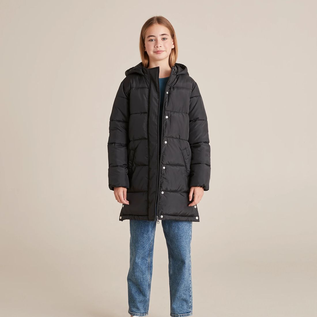 Longline Puffer Jacket Target Australia