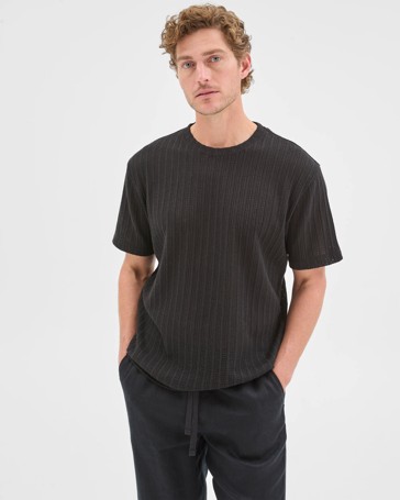 Australian Cotton Blend Pointelle T-Shirt