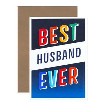Hallmark Greeting Card For Husband - Best Ever!