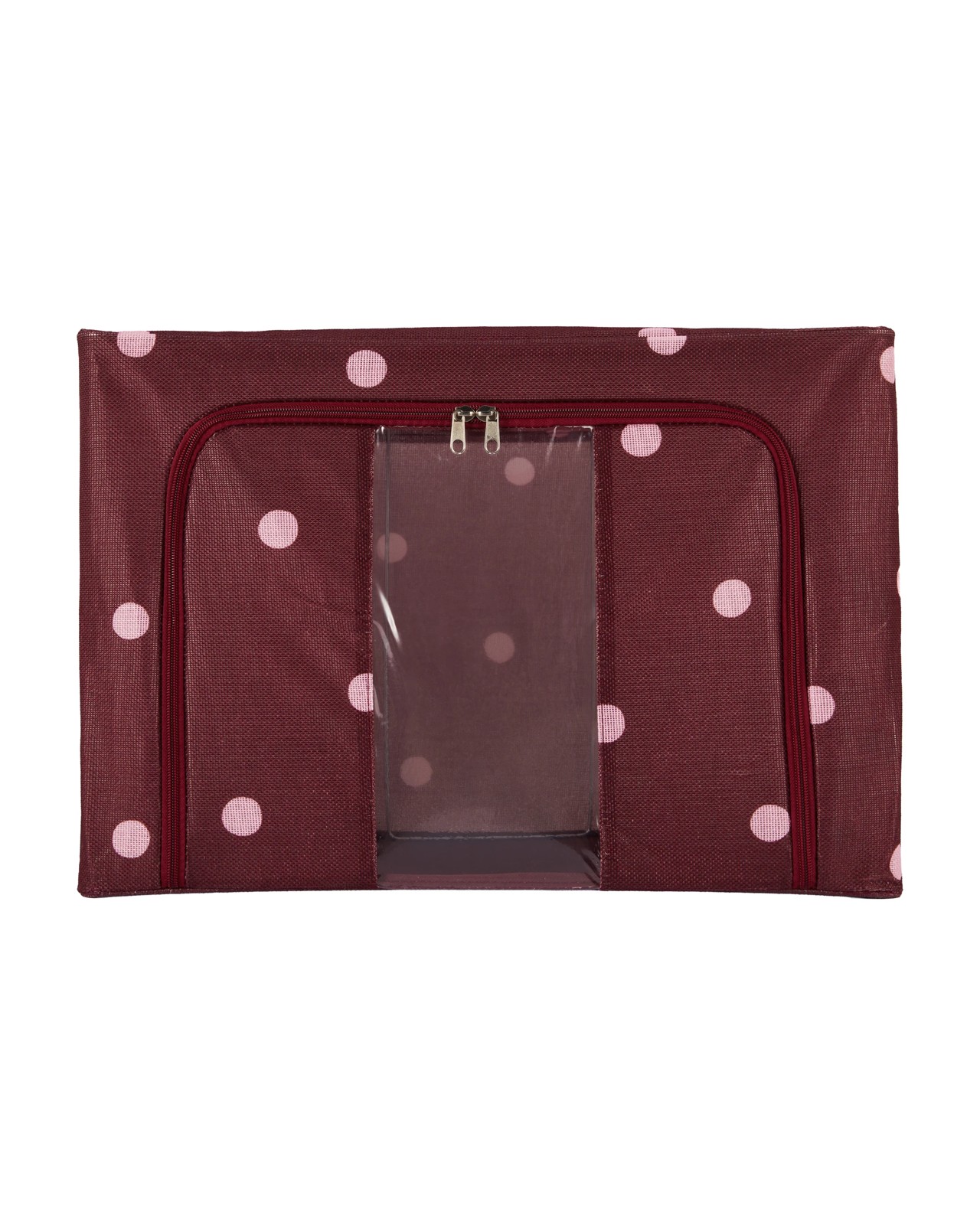 Anko Linen Look Collapsible Box with Window - Large - Polka Dot 2 of 6