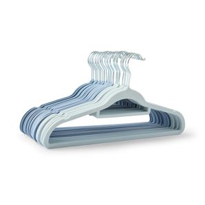 Anko 30 Pack Flocked Hangers- Blue