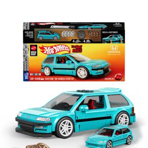 Mattel Brick Shop Hot Wheels Custom ’90 Honda Civic EF Building Toy Kit