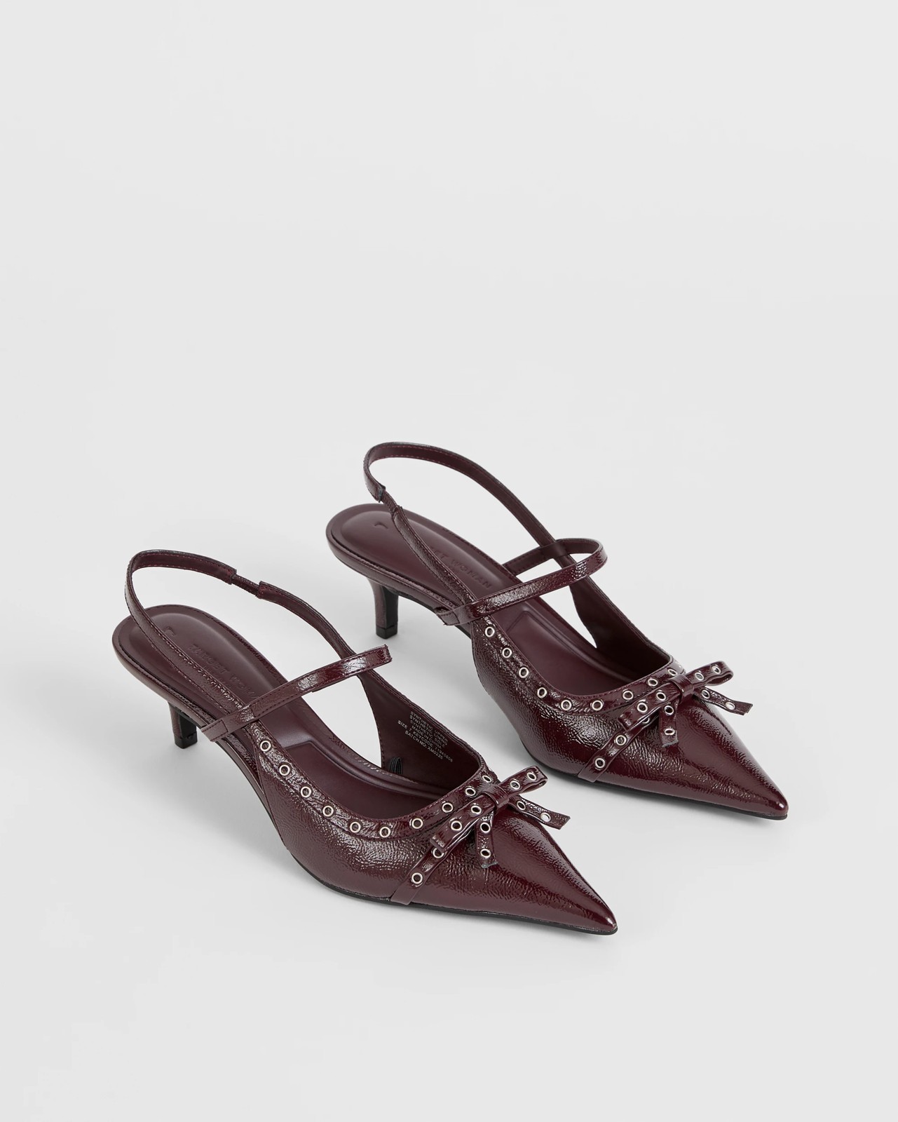 Eyelet Sling Back Kitten Heel 2 of 3