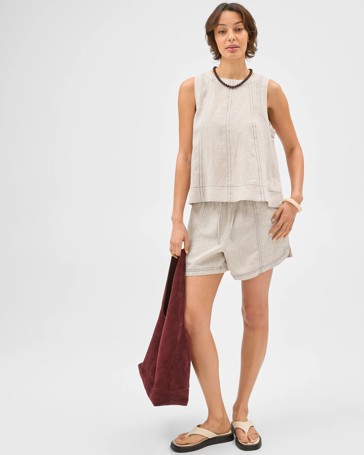 European Linen Swing Tank Top