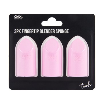 3 Pack Fingertip Blender Sponge, Pink - OXX Cosmetics