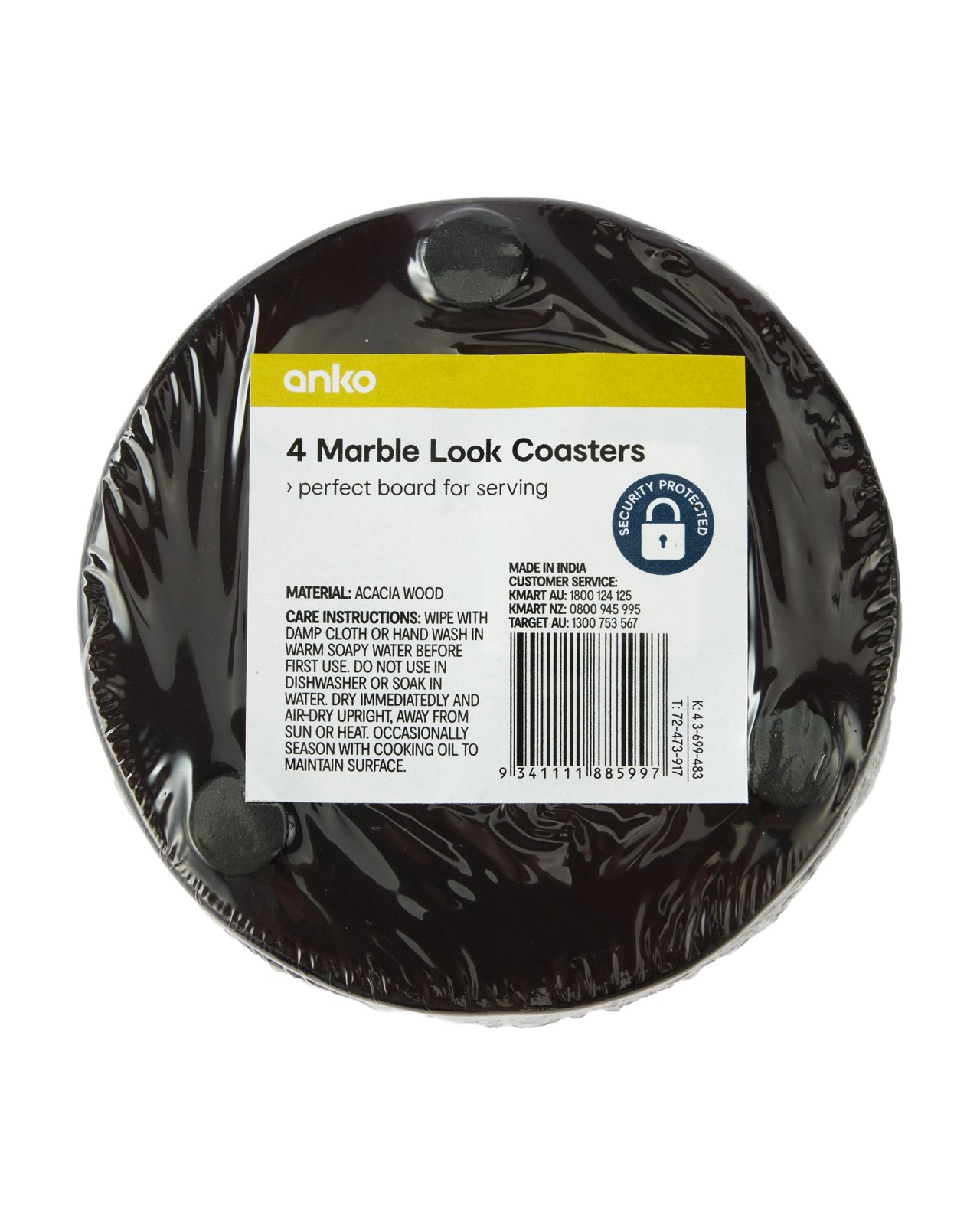 Anko 4 Marble Look Coasters 4 of 4