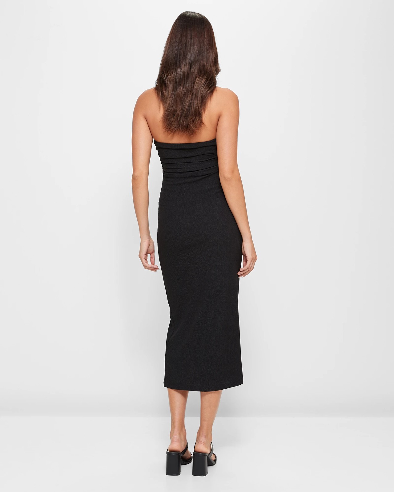 Crinkle Gathered Side Tube Dress - Lily Loves 4 of 5