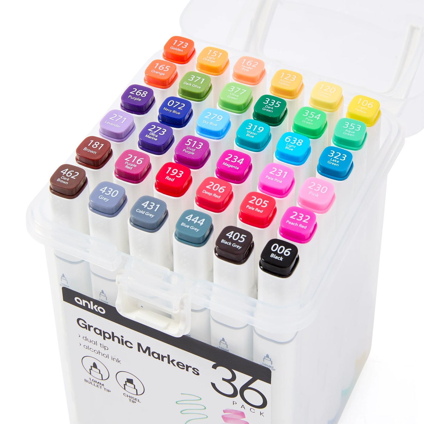 Graphic Markers, 36 Pack - Anko 5 of 6