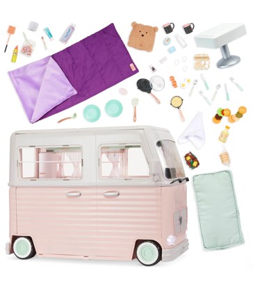 Our Generation RV Country Cruising 18-inch Doll Camper Playset with Electronics