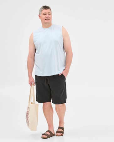 Plus Size Australian Cotton Plain Tank Top