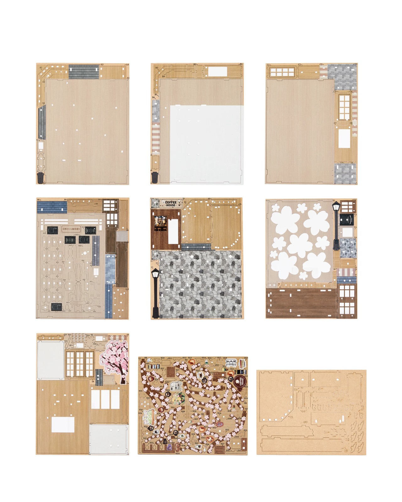 Anko Miniature Building Craft Kit -  Japanese Cafe 2 of 3