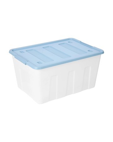 Anko 60L Storage Tub on Wheels with Blue Lid