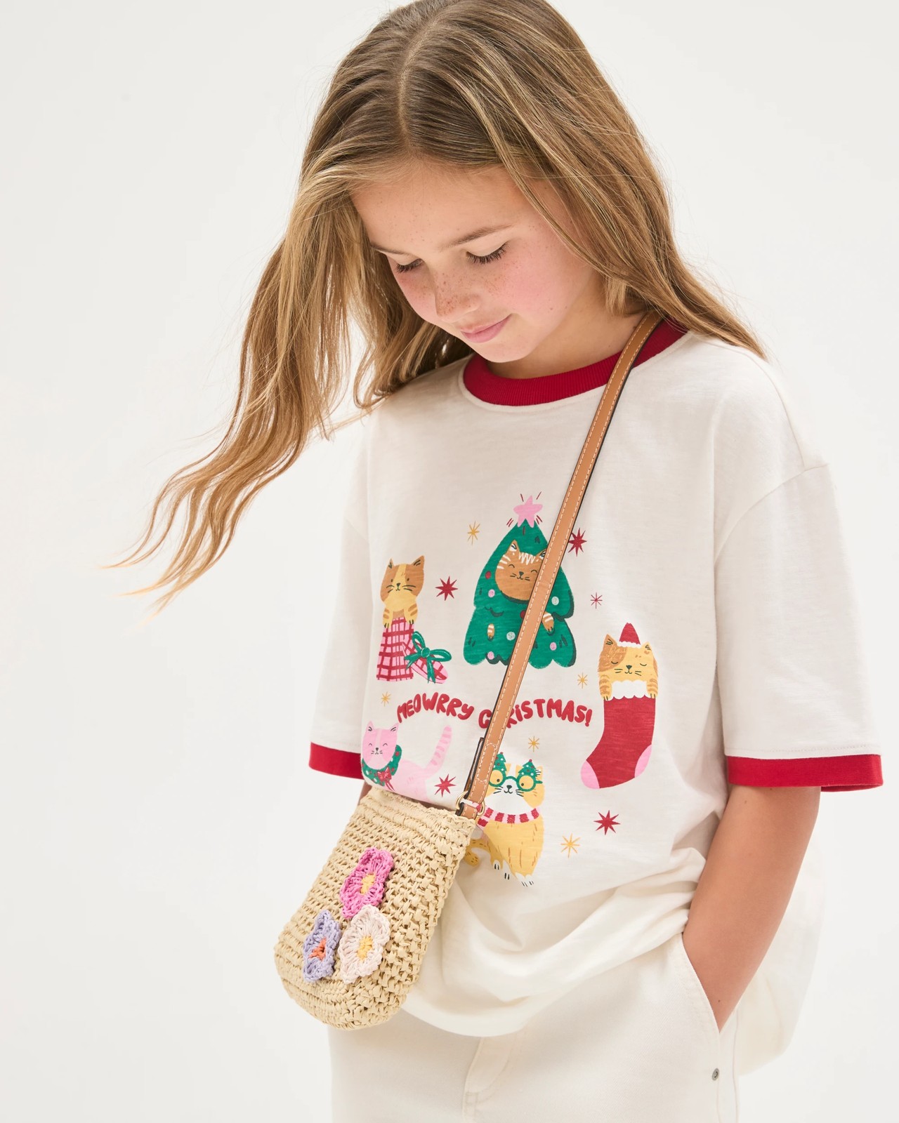 Australian Cotton Christmas Relaxed Ringer T-Shirt 5 of 6