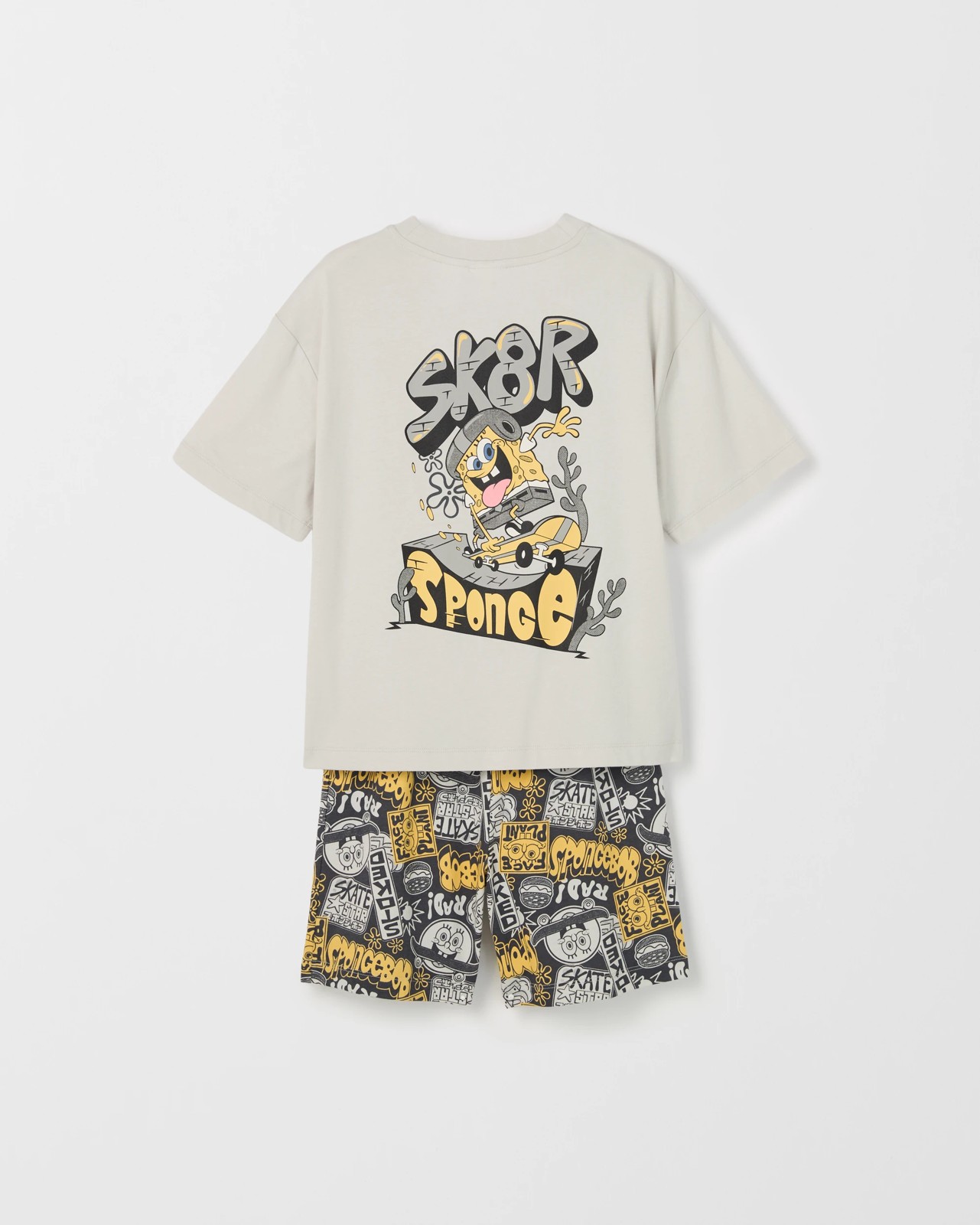 SpongeBob SquarePants Australian Cotton Older Boys Oversized Knit Pyjama Set 4 of 5