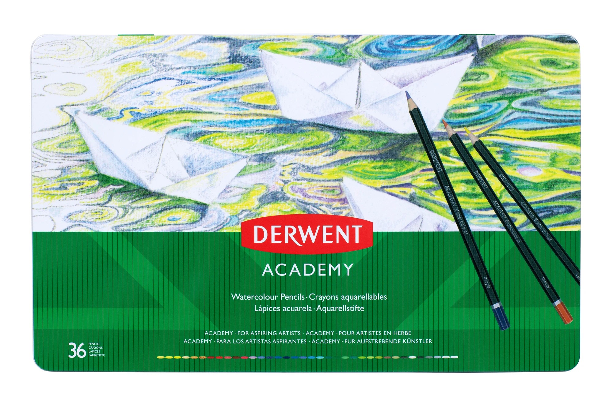 Derwent : Academy Watercolor : Tin Set of 36