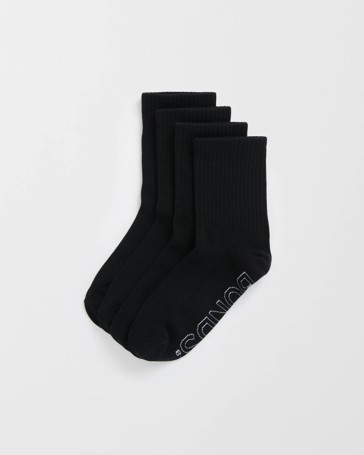 Logo Lightweight Crew Socks 4 Pack - Bonds