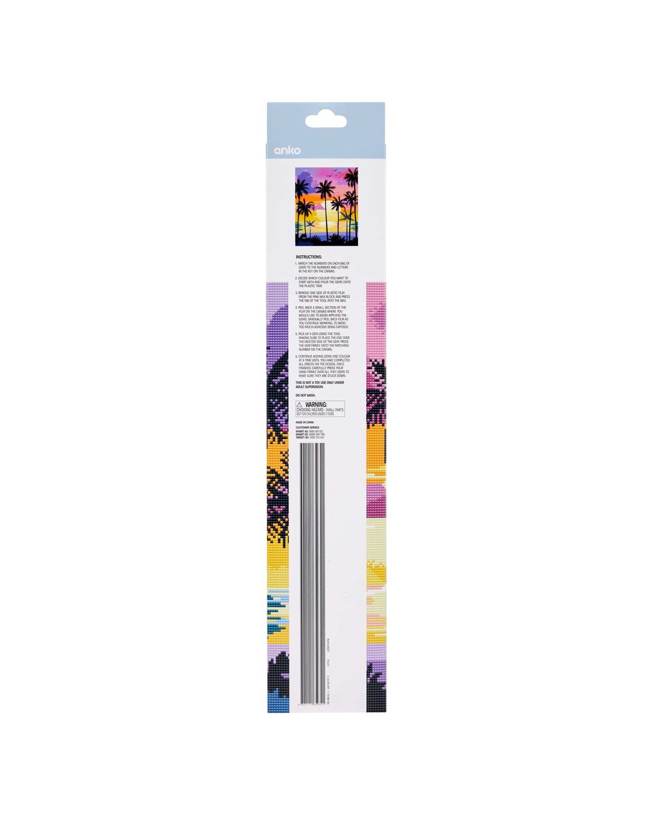 Anko DIY Sparkle Gem Art - Palm Sunset 3 of 3