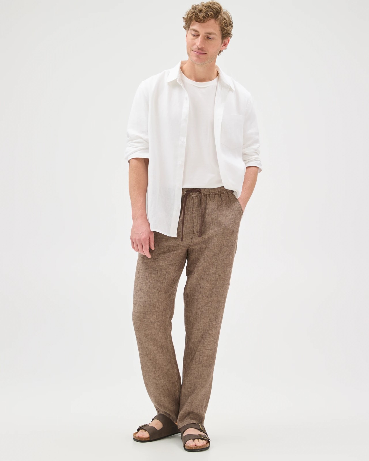 European Linen Full Length Pants 5 of 5