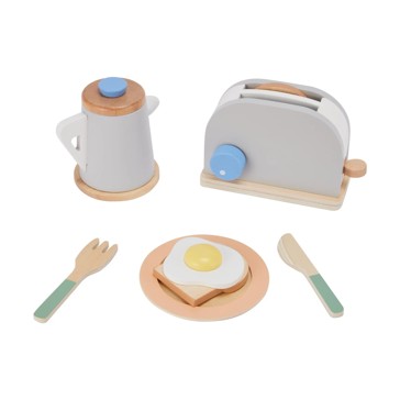 Wooden Breakfast Set, 8 Piece - Anko
