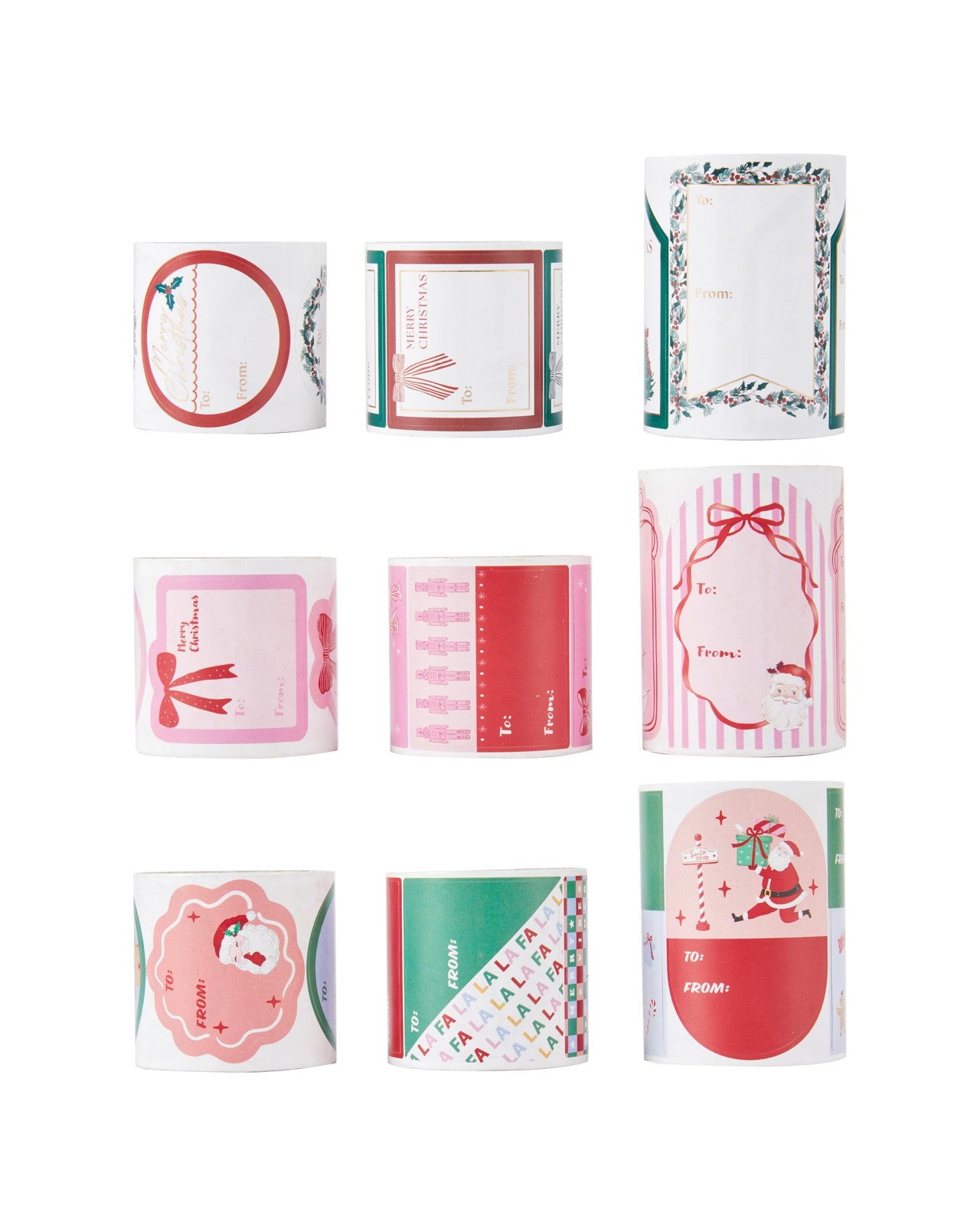 Anko 120 Pack Christmas Sticker Tags Roll - Assorted 2 of 6