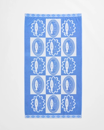 Print Beach Towel - Mediterranean