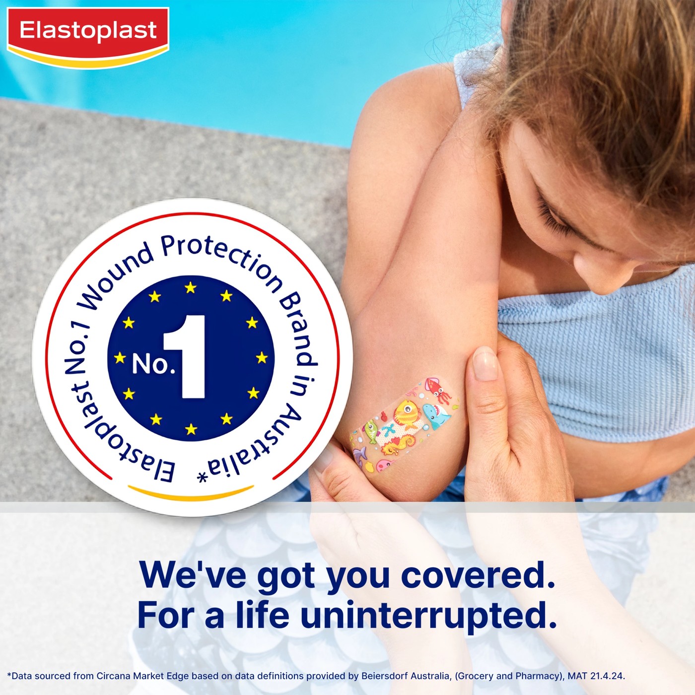 20 Pack Elastoplast Waterproof Kids Strips  6 of 6
