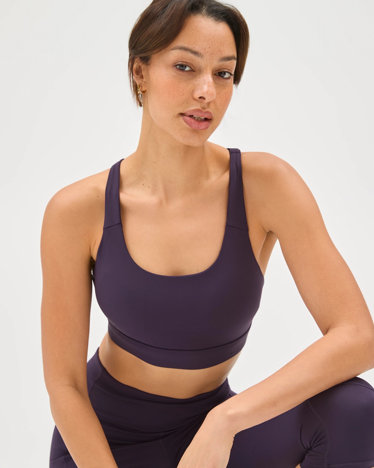 Active Infinity Medium Impact Crop Top - Midnight 5 of 5