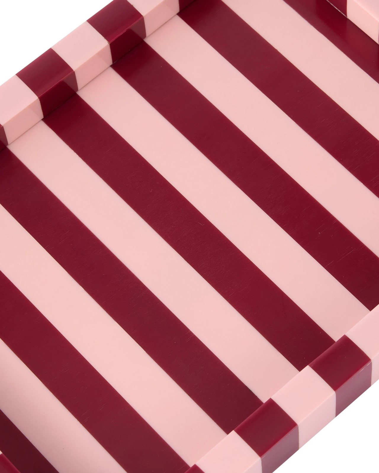 Anko Pink and Berry Stripe Decor Tray 5 of 6