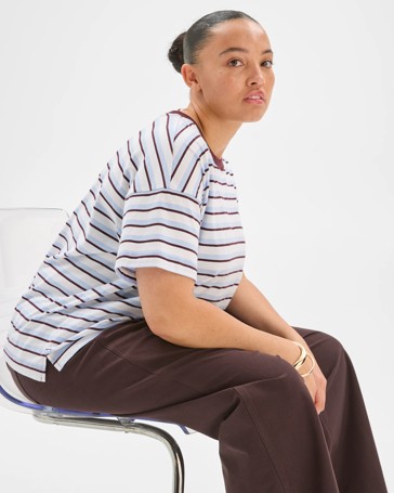 Plus Size Australian Cotton Split Hem T-Shirt