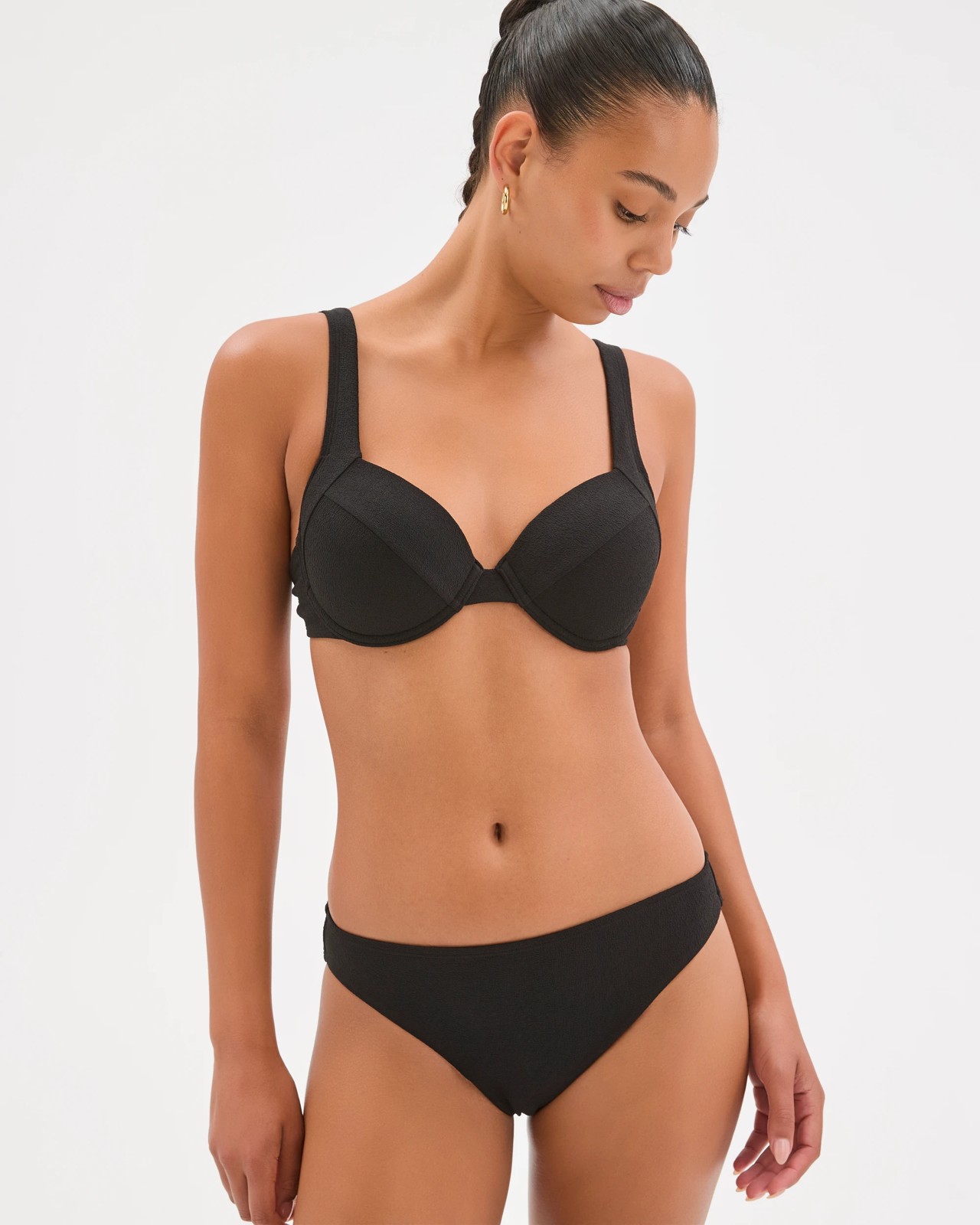 Resort Low Rise Soft Textured Swim Bikini Bottoms 4 of 5