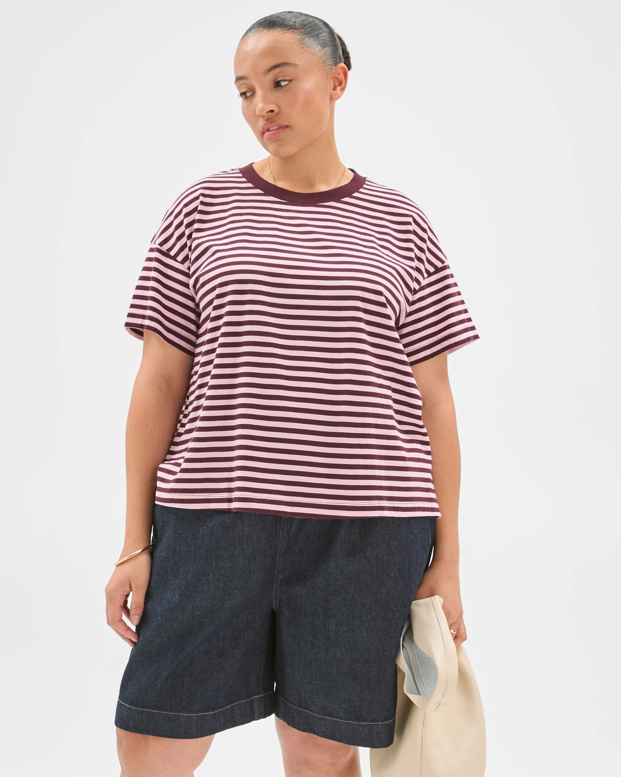 Plus Size Australian Cotton Short Sleeve Boxy Fit T-Shirt 2 of 6