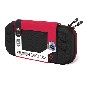 Powerwave Premium Carry Case Black Crimson - Nintendo Switch 2